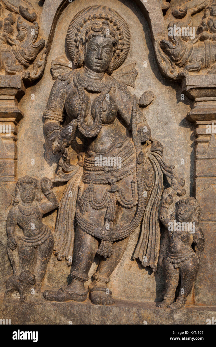 India Karnataka Belur Chennakeshava Temple Detail Stock Photo Alamy