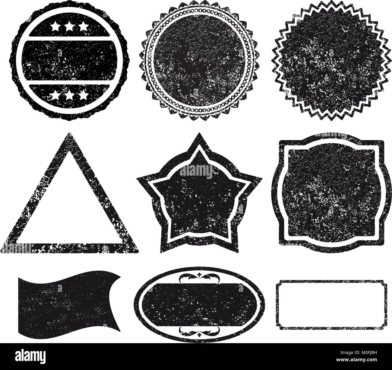 set 9 rubber stamp