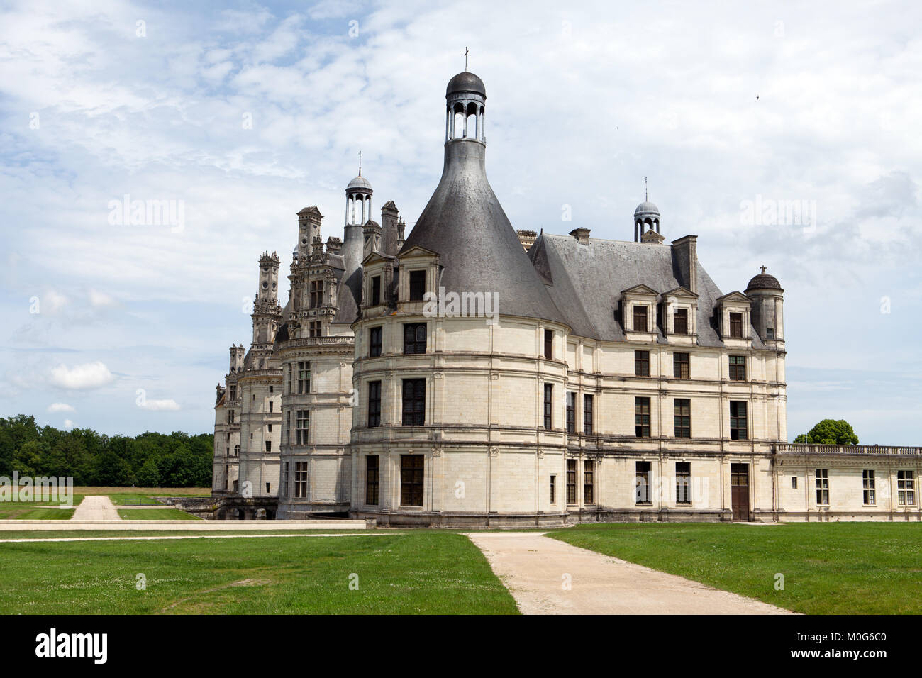 The Royal Castle Of Chambord In Cher Valley France Stock Photo Alamy