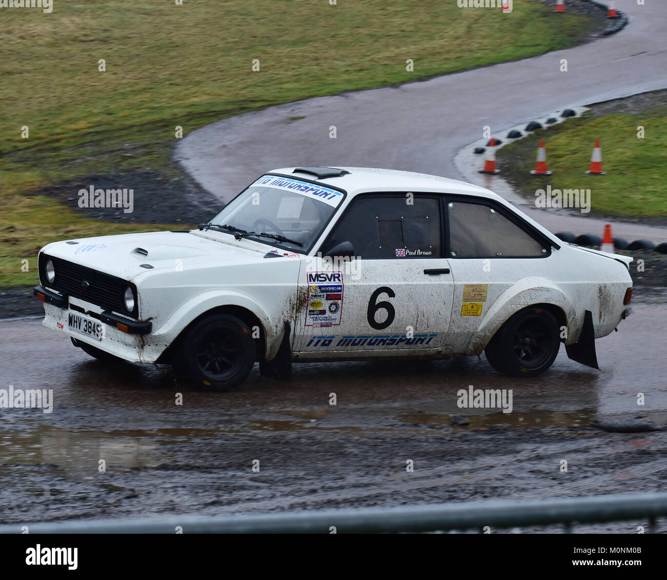 Stephen Beck Paul Brown Ford Escort Mk2 Mgj Rally Stages Stock