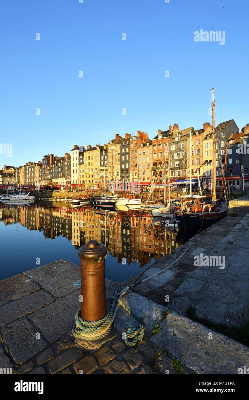 France Calvados Pays D Auge Honfleur Vieux Bassin Old Basin And