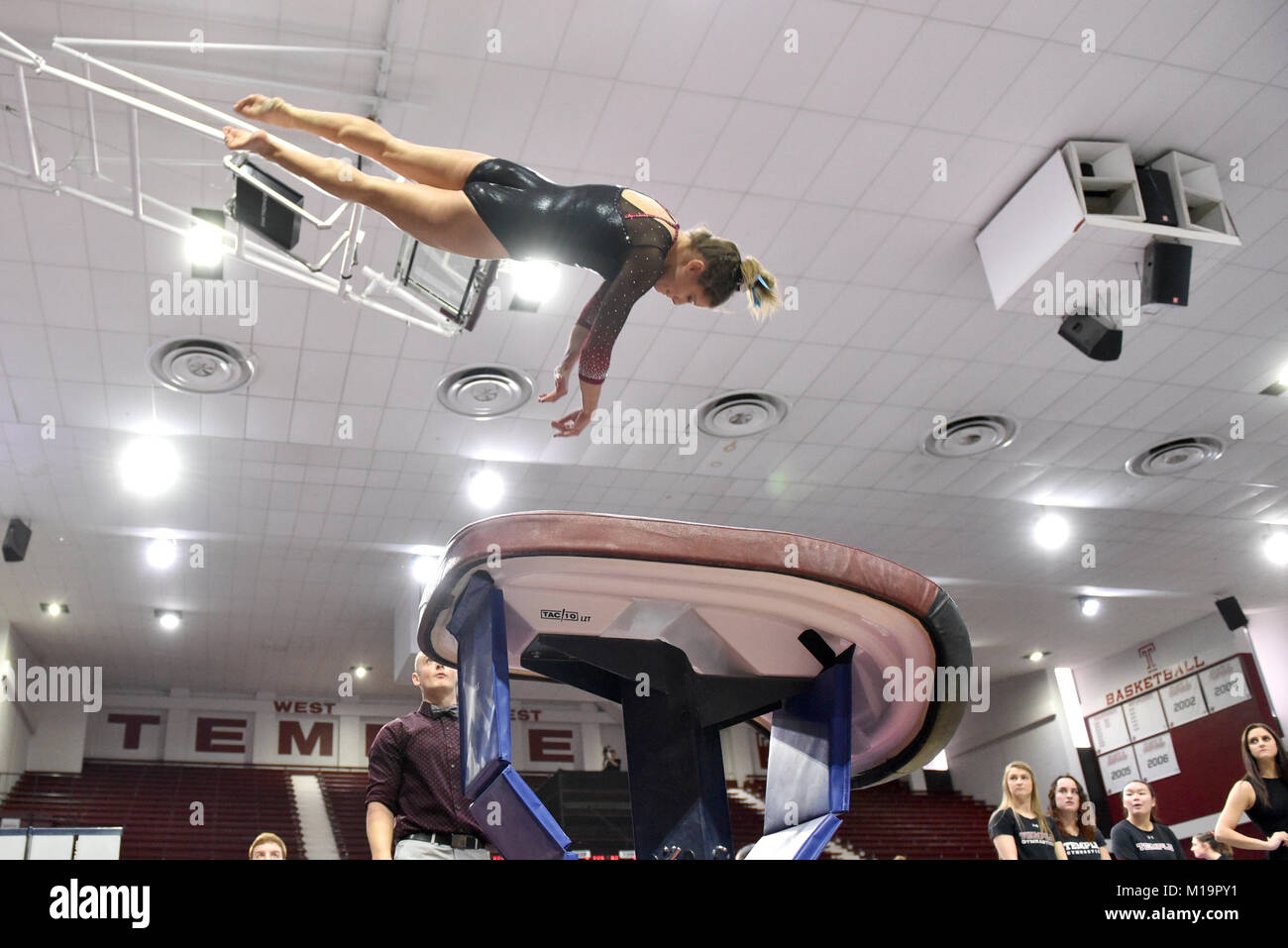 Philadelphia Pennsylvania USA 28th Jan 2018 Temple Owls Gymnast