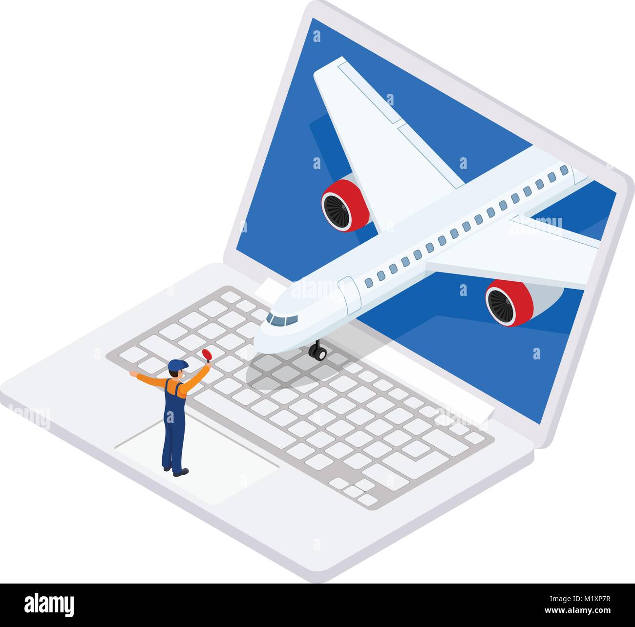 Special Offer On Business Travel Trip Banner Takeoff Aircraft Air Concept Illustration Special Offer On Business Travel Trip Banner Takeoff Aircraft Air Concept Illustration