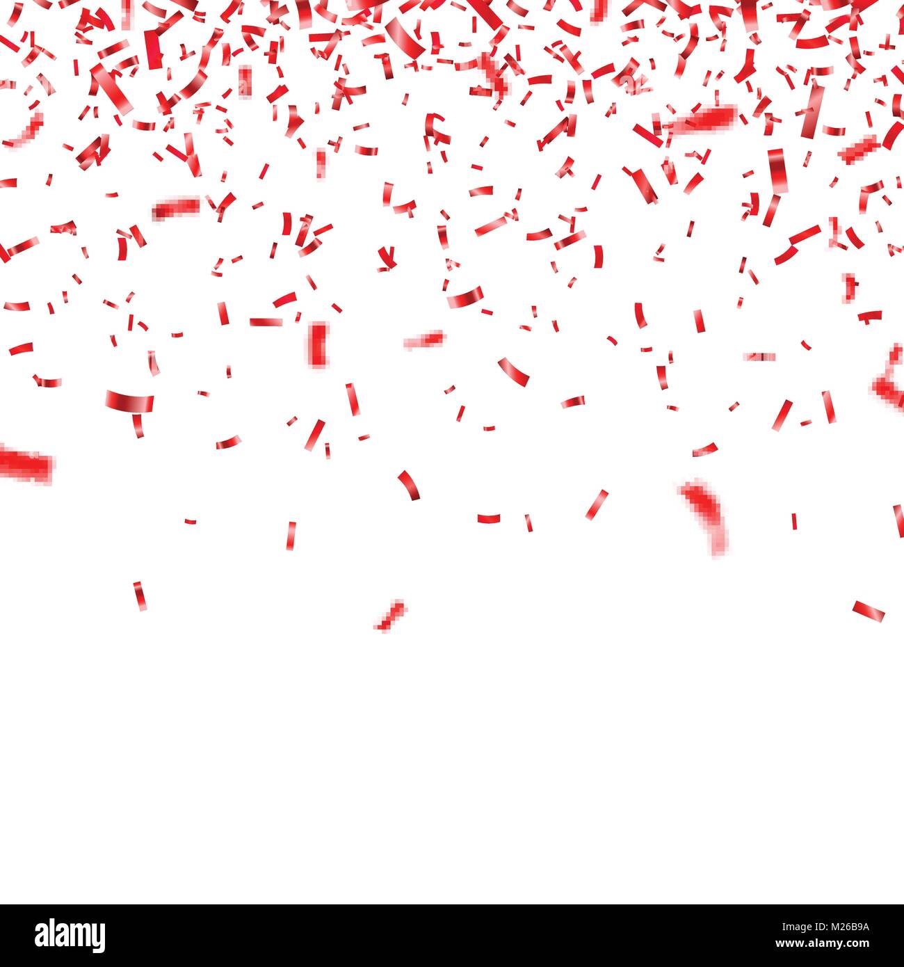 Christmas Valentine S Day Red Confetti On Transparent Background