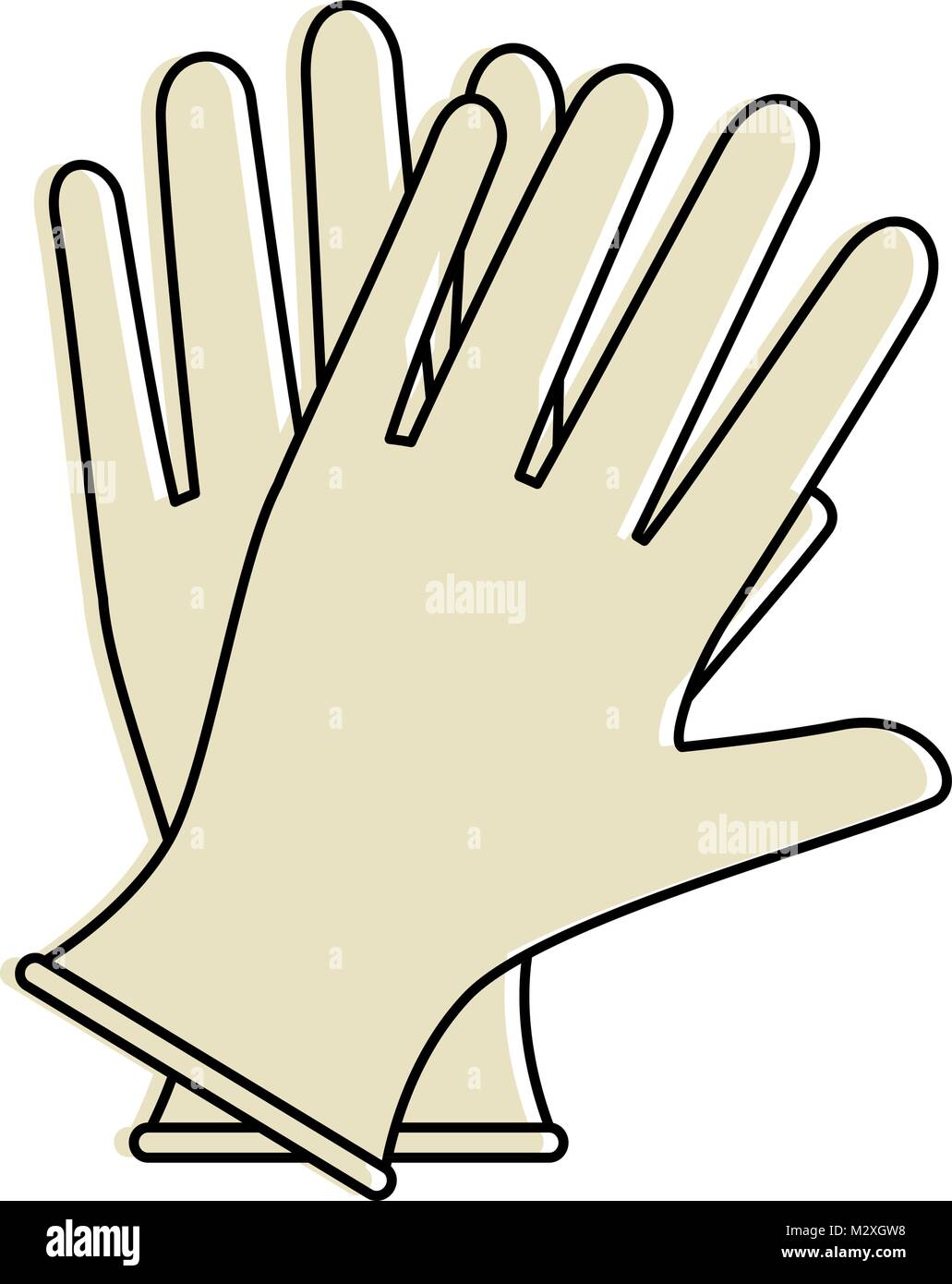 Surgical Gloves Isolated Icon Stock Vector Image Art Alamy