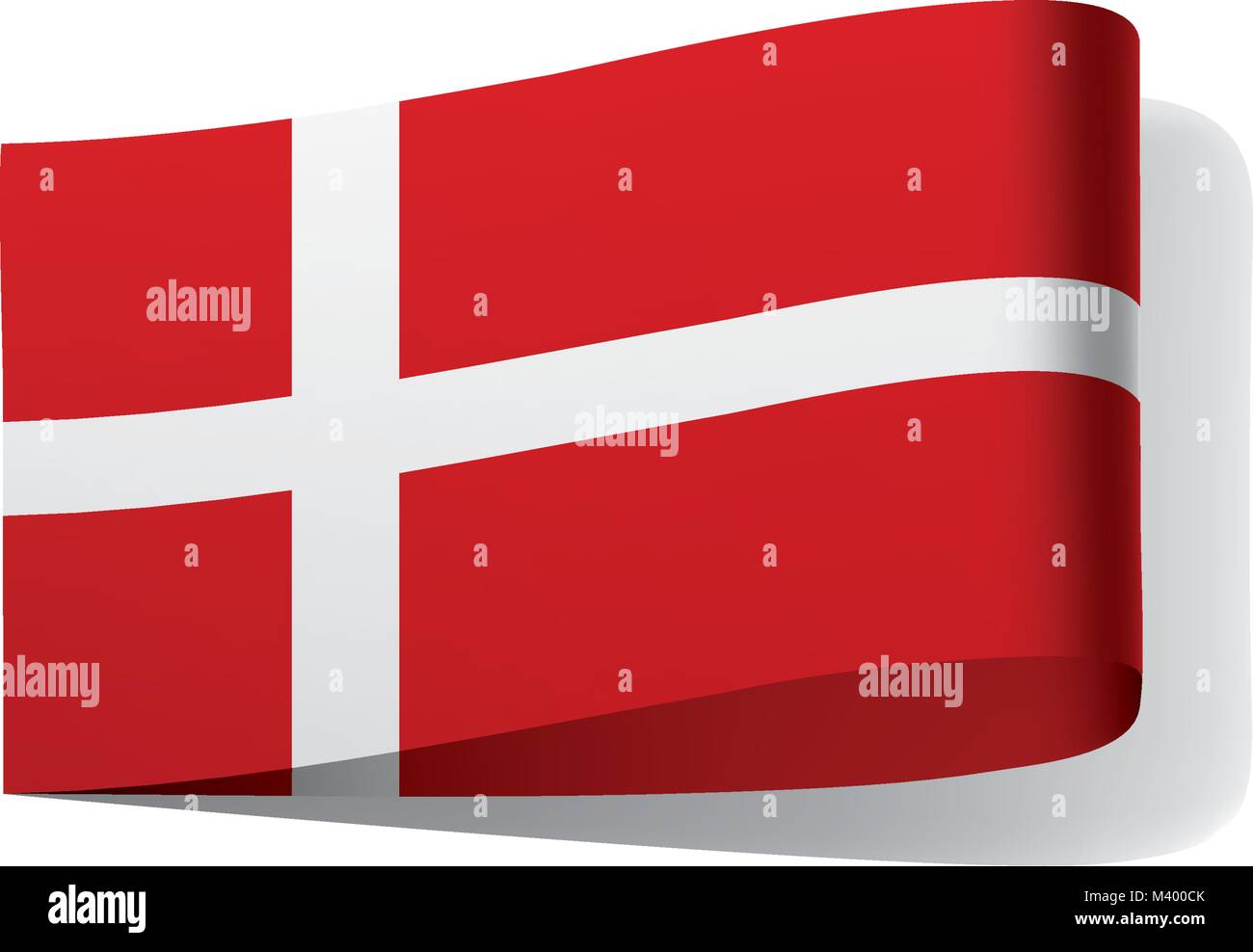 Denmark Flag Vector Illustration Stock Vector Image Art Alamy