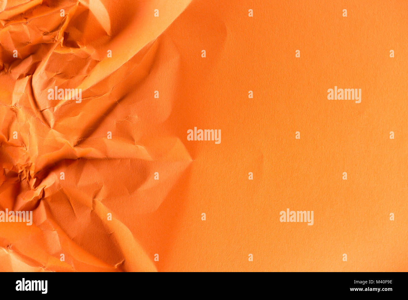 Crumpled Paper Texture Orange Color Hi Res Stock Photography And Images