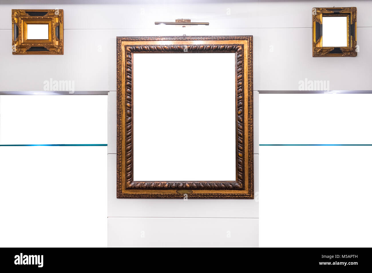 antique wooden frames mock
