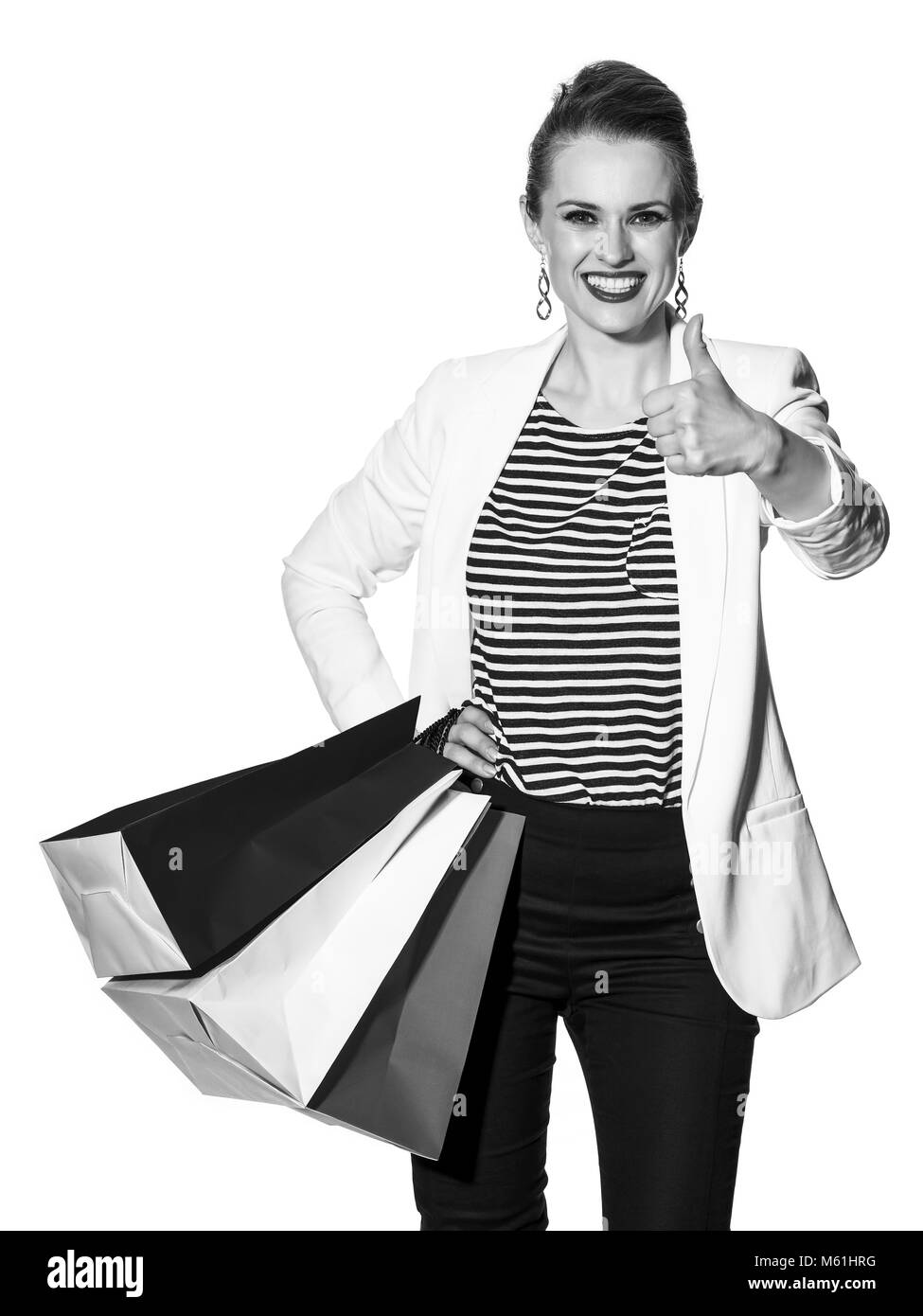Stylish white and black french Stylish white and black french