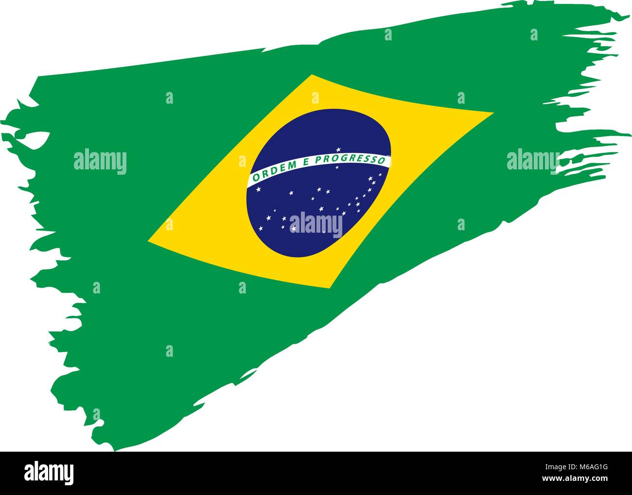 Brazil Flag Vector Illustration Stock Vector Image Art Alamy