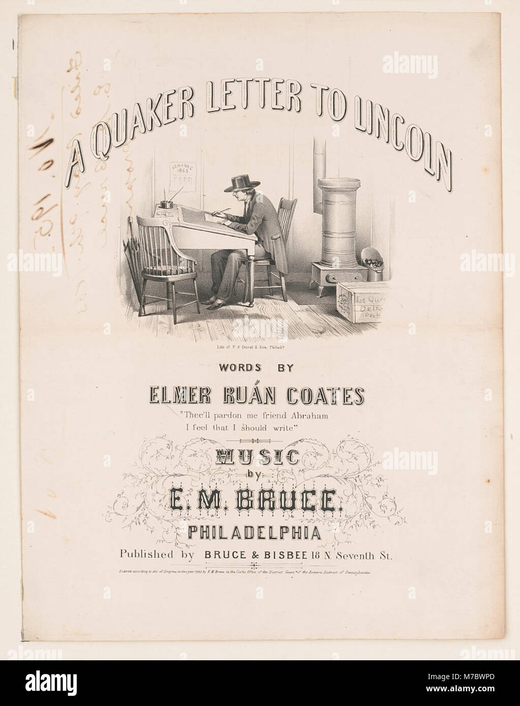 A Quaker Letter To Lincoln Words By Elmer Ruan Coates Music By E M Bruce Jas Queen Delz Sic Lith Of P S Duval Son Philada Lccn2003655334 A Quaker Letter To Lincoln Words By Elmer Ruan Coates Music By E M Bruce Jas Queen Delz Sic Lith Of P S Duval Son Philada Lccn2003655334