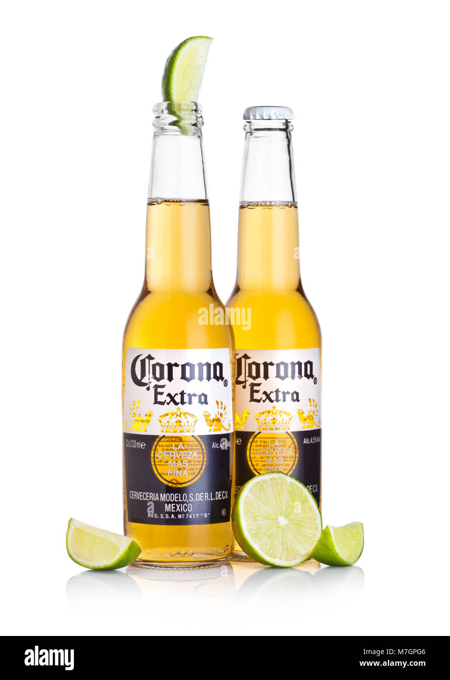 Corona Beer Bottle Stock Photos & Corona Beer Bottle Stock