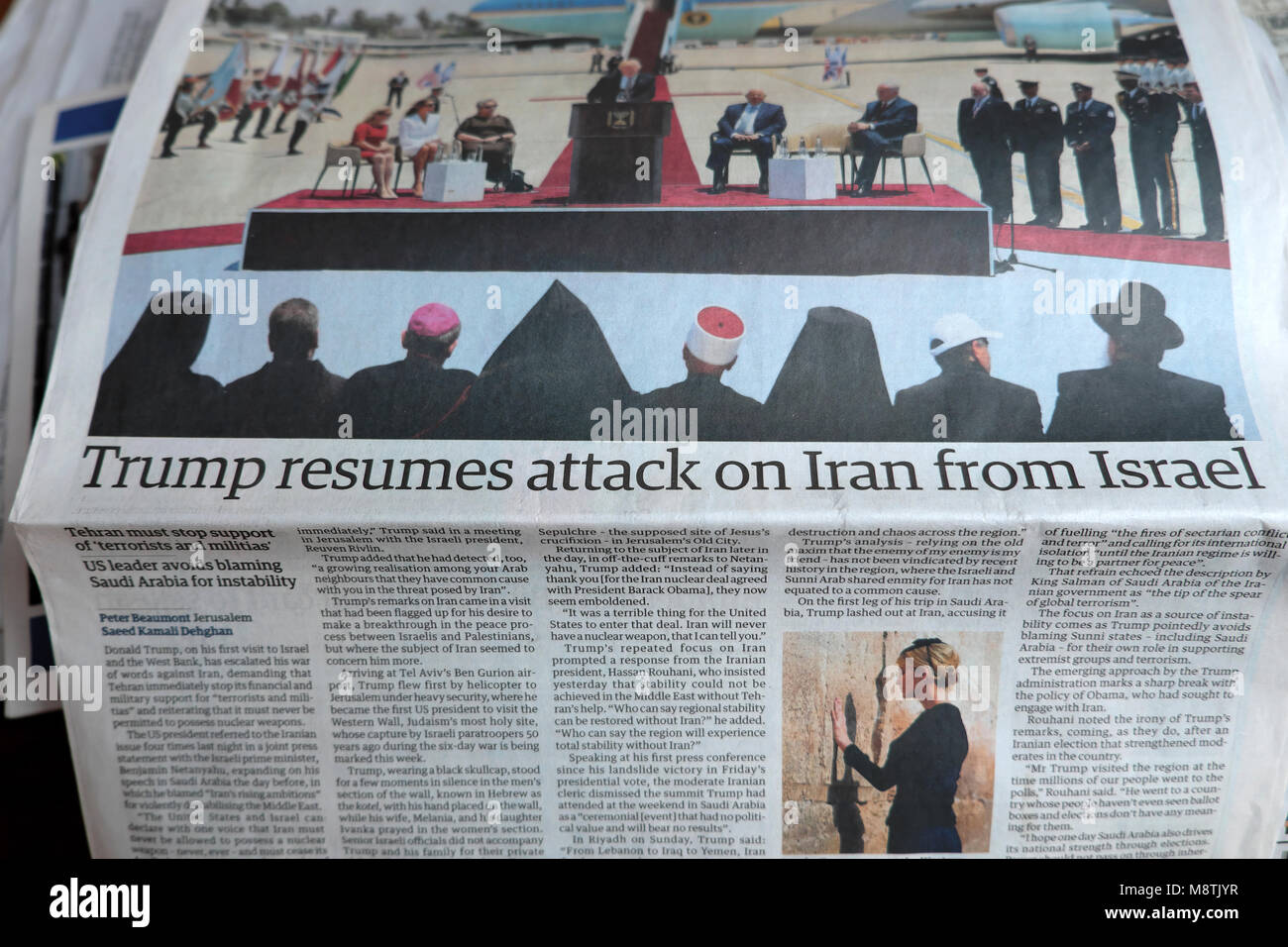 trump resumes attack on iran from israel news article in the stock