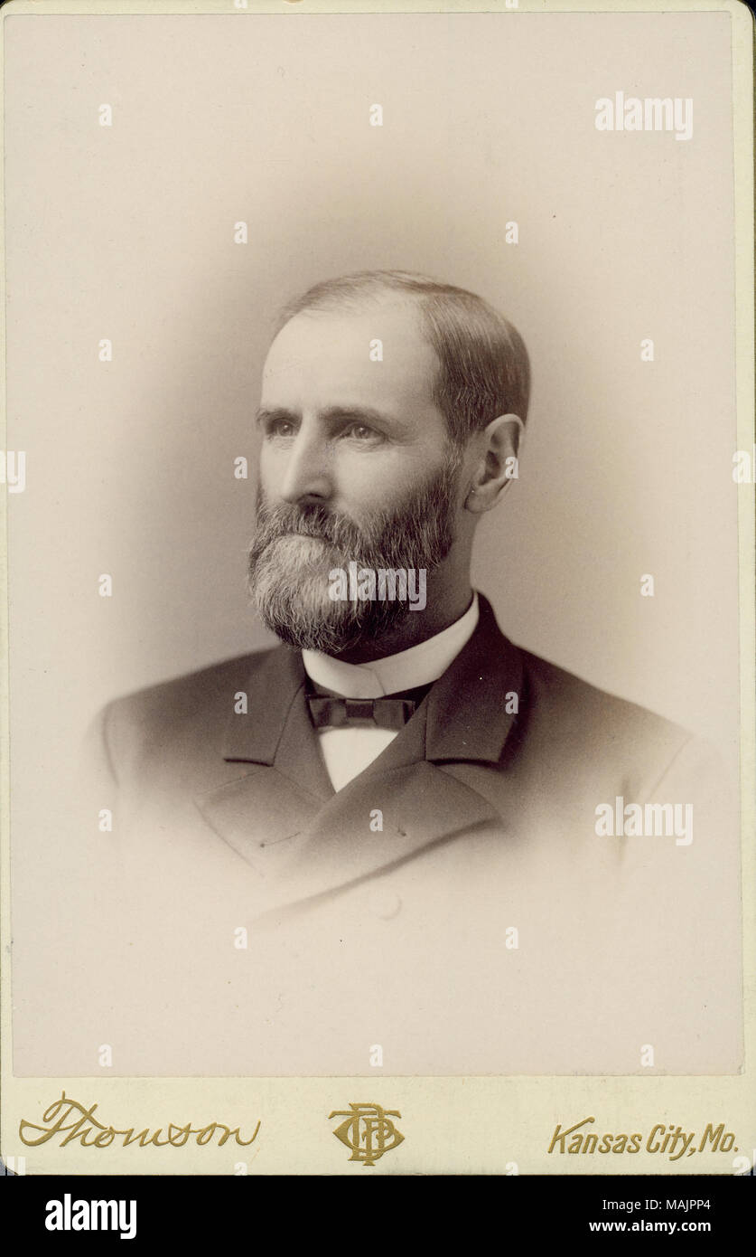 Bust Portrait Of Captain David Ellison Wearing A Suit And Bow Tie With His Head Turned To The Left Thomson And Kansas City Mo Printed Below Image Bust Portrait Of Captain David Ellison Wearing A Suit And Bow Tie With His Head Turned To The Left Thomson And Kansas City Mo Printed Below Image