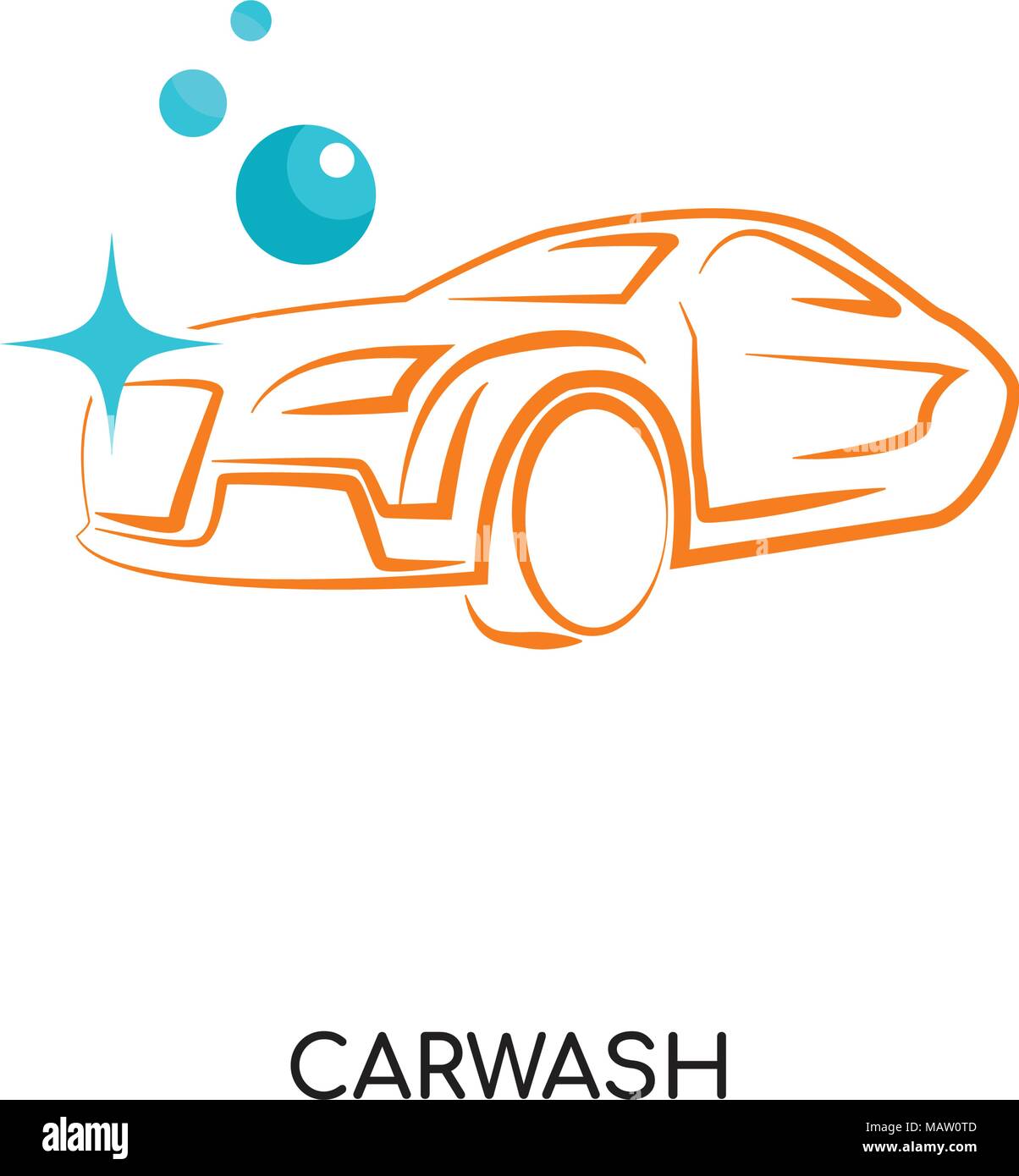 carwash logo isolated on white background for your web mobile and