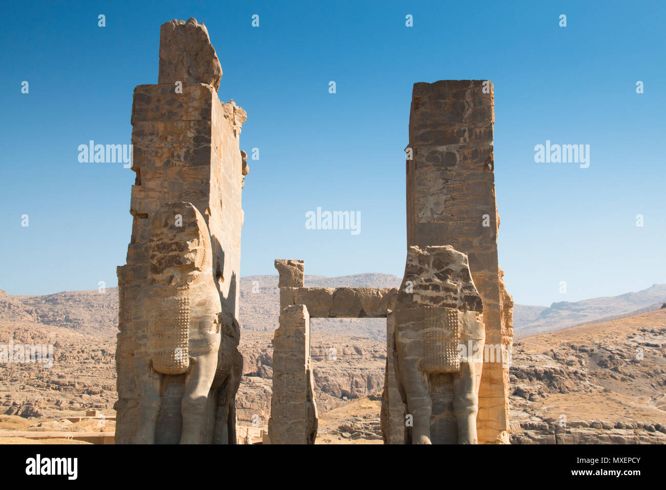 Gate Of All Nations At The Ancient City Persepolis Was Once The Capital