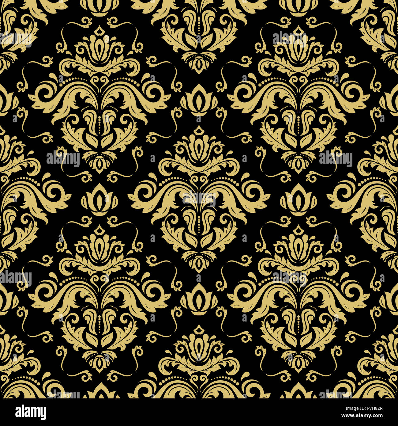 Orient Classic Pattern Seamless Abstract Background With Repeating