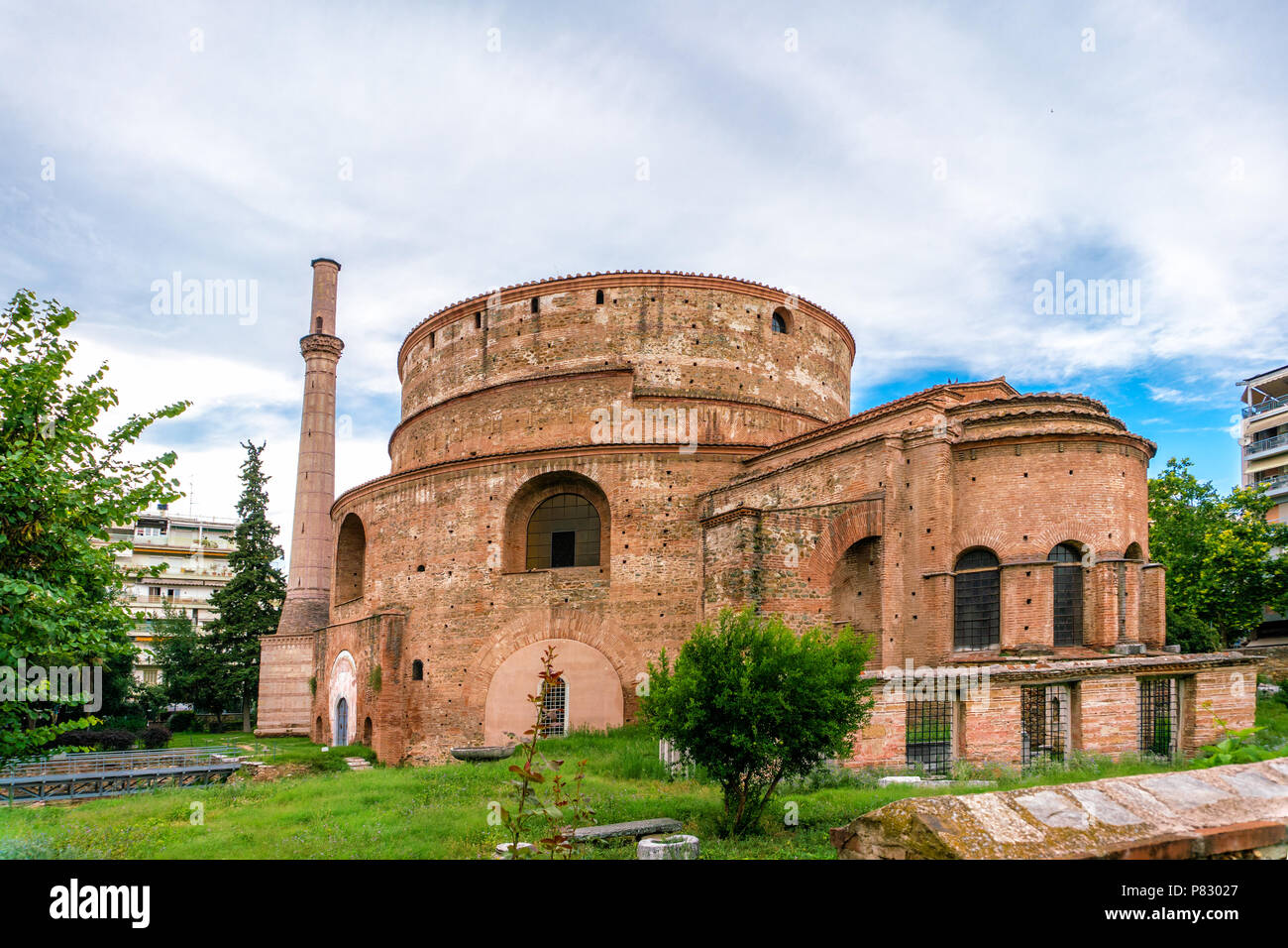 Back Side View Of Rotonda Rotunda Monument Inthessaloniki City Greece