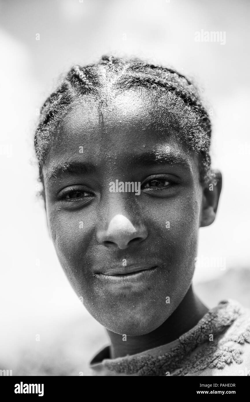 Omo Valley Ethiopia Sep Portrait Of An Unidentified