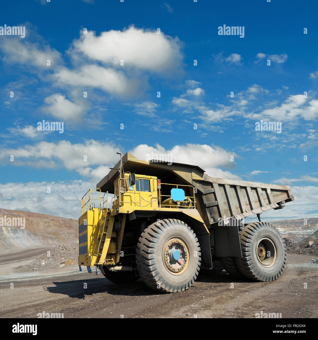 The Big Truck Transport Iron Ore In Career Stock Photo Alamy