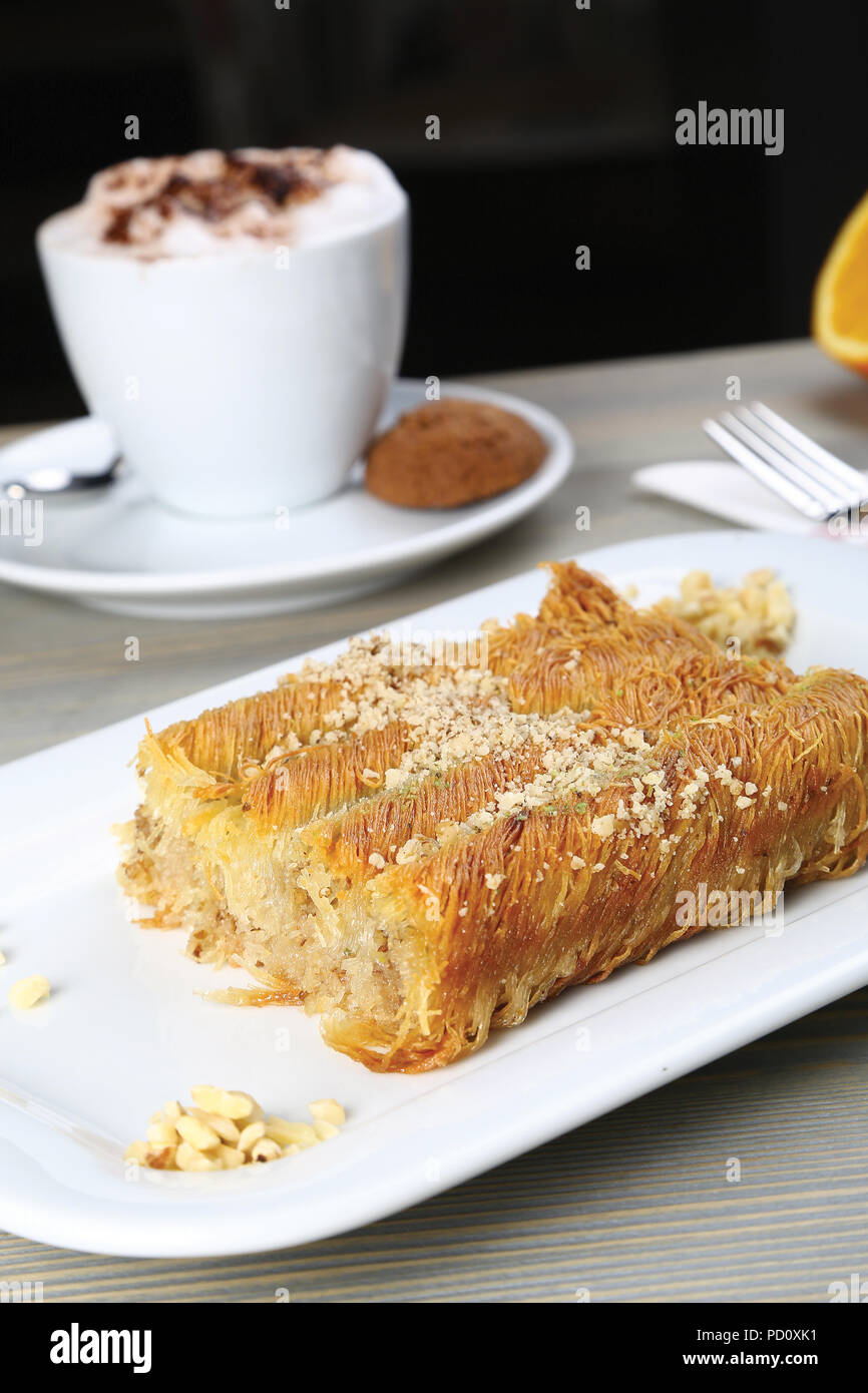 Turkish Delicious Dessert Kadayif Kataifi Stock Photo Alamy