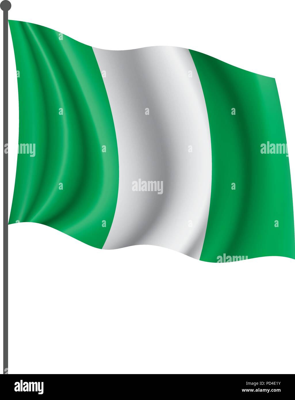 Nigeria Flag Vector Illustration Stock Vector Image Art Alamy