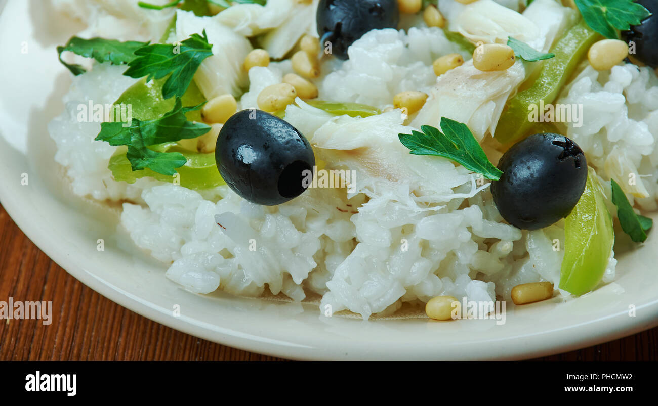 Smoked Haddock Risotto Stock Photo Alamy