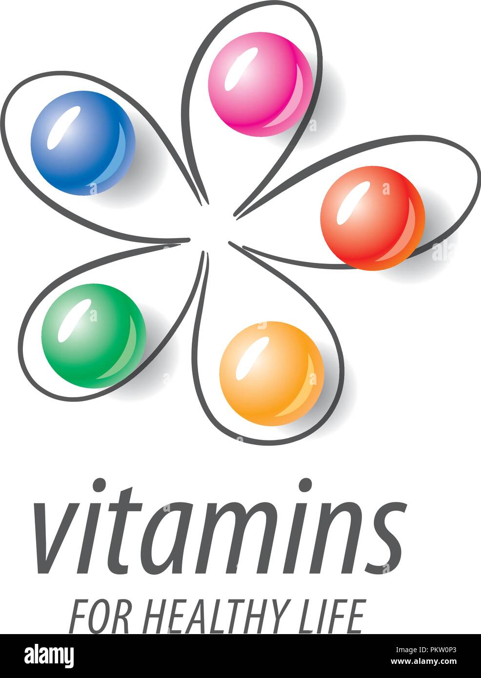 Vector Logo Vitamins Stock Vector Image Art Alamy