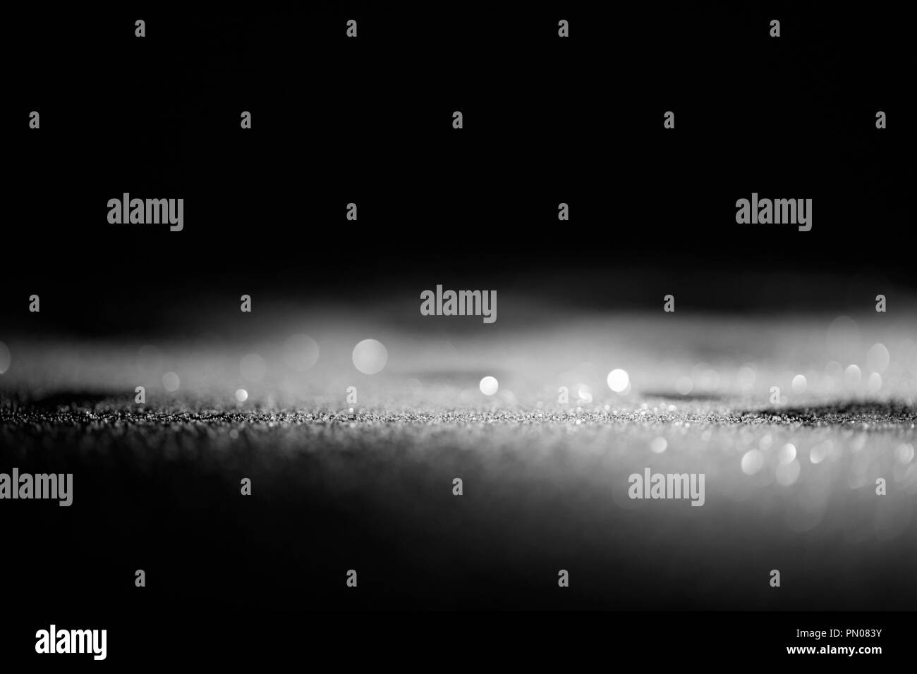 Abstract Shiny Silver Glitter On Dark Background Stock Photo Alamy