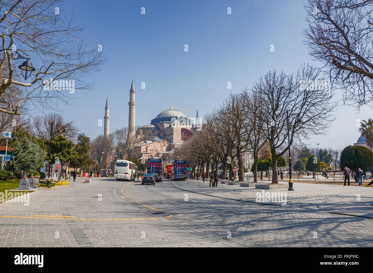 Exterior View Of Hagia Sophia Ayasofya It Is The Former Greek