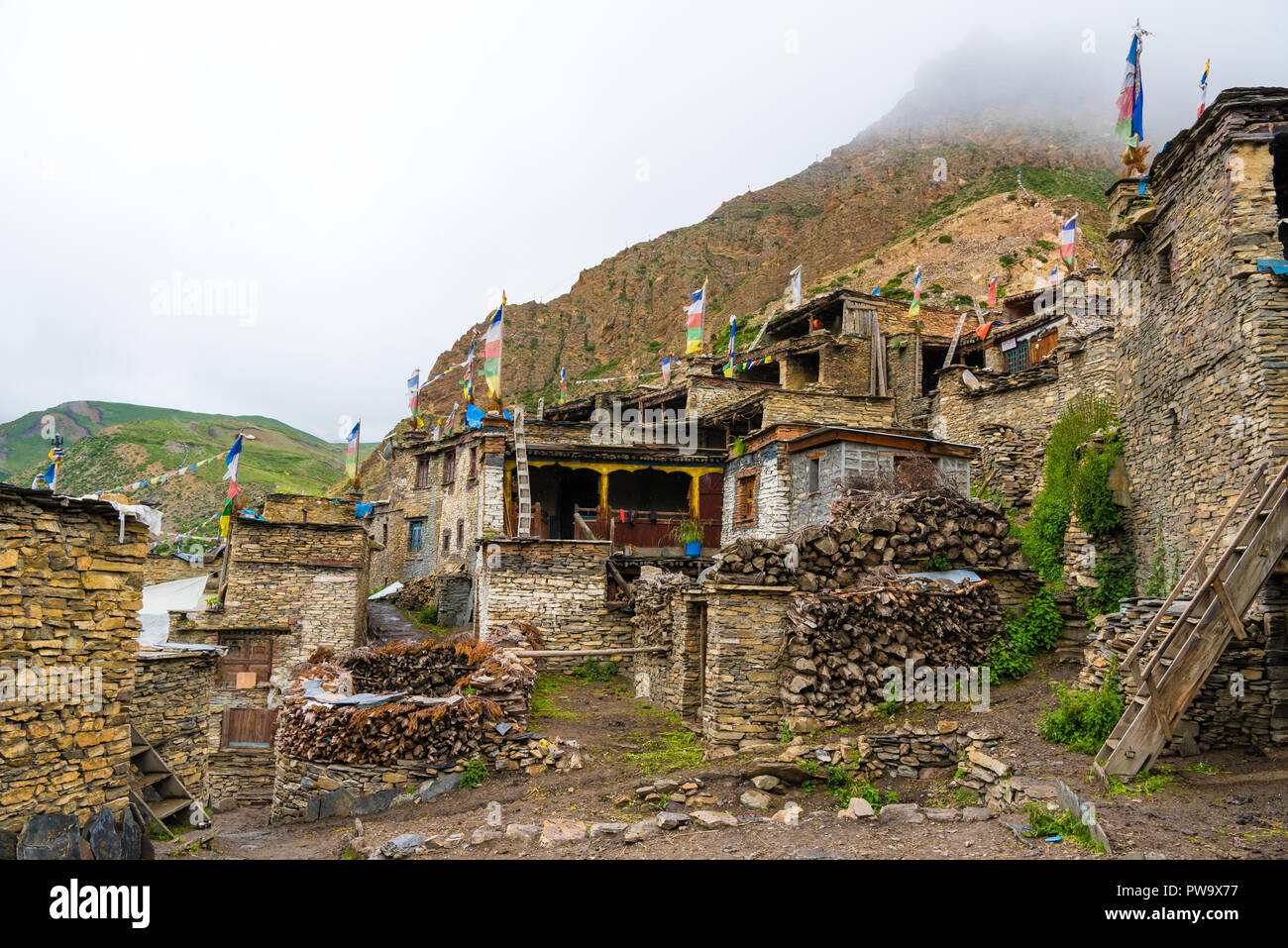 Nar Village Annapurna Conservation Area Nepal July