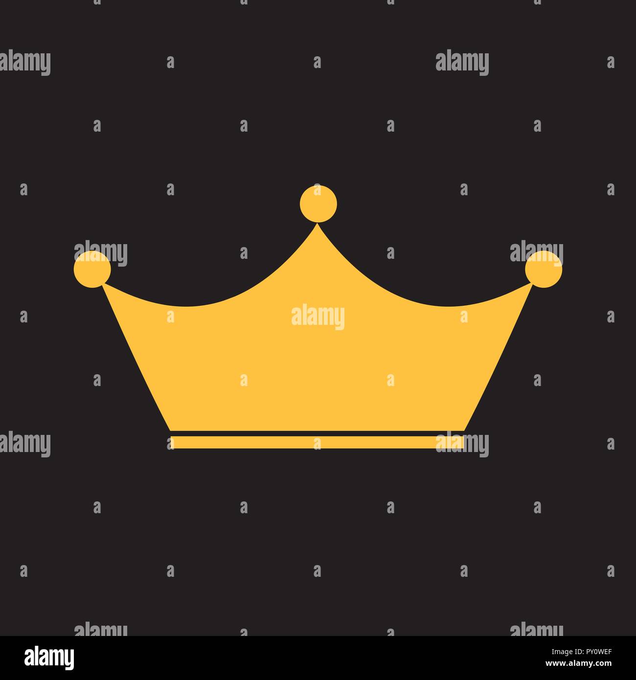 Princess Crown Icon Vector Illustration Stock Vector Image Art Alamy