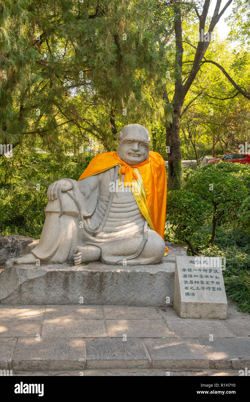 Buddha Jinan 1000 Buddha Mountain Stock Photo Alamy