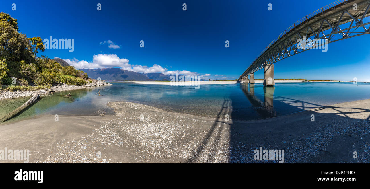 New Zealand S Longest One Lane Bridge Over The Haast River South