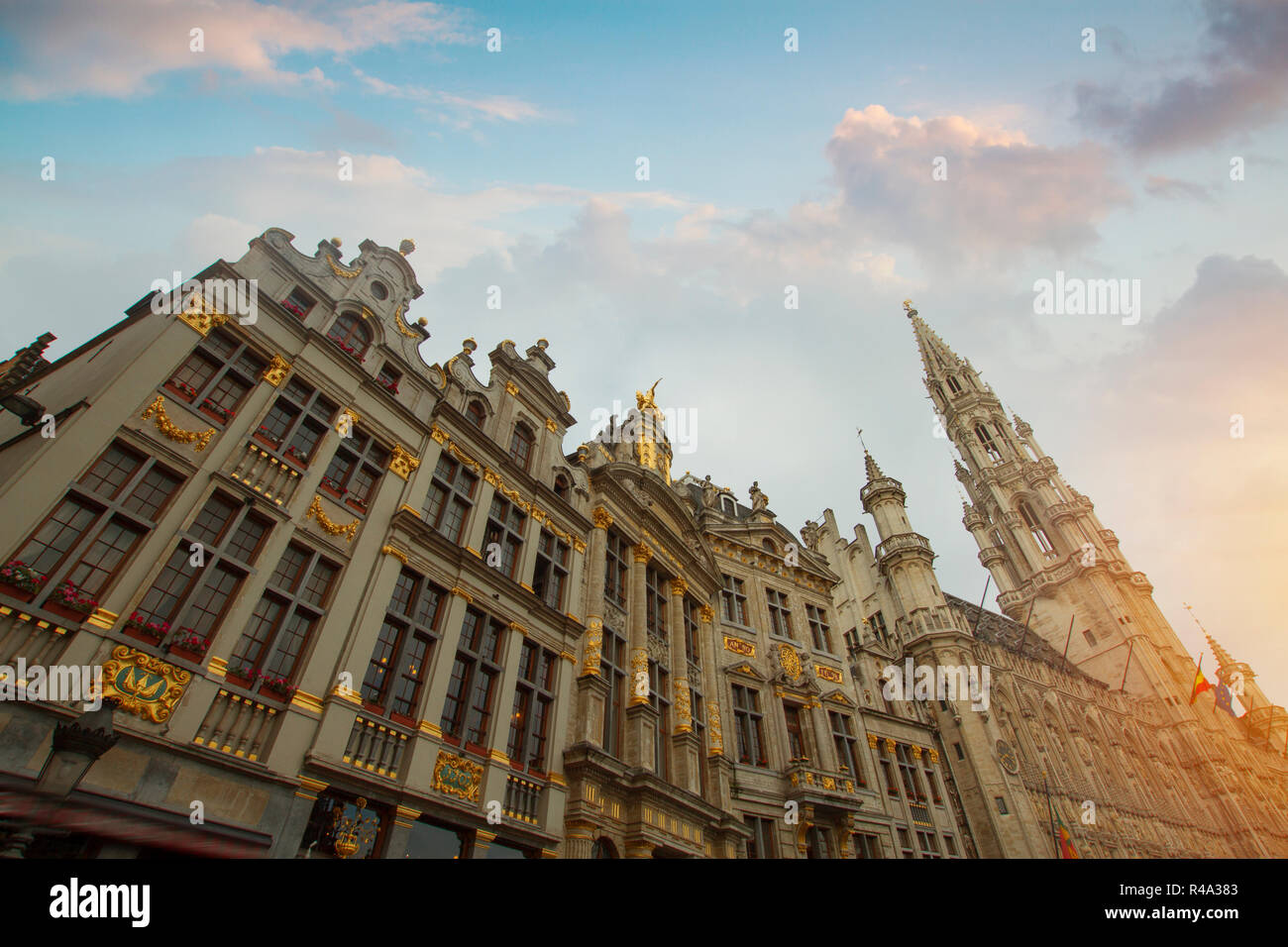 Grand Place The Historic Square In The Center Of Brussels Town Hall