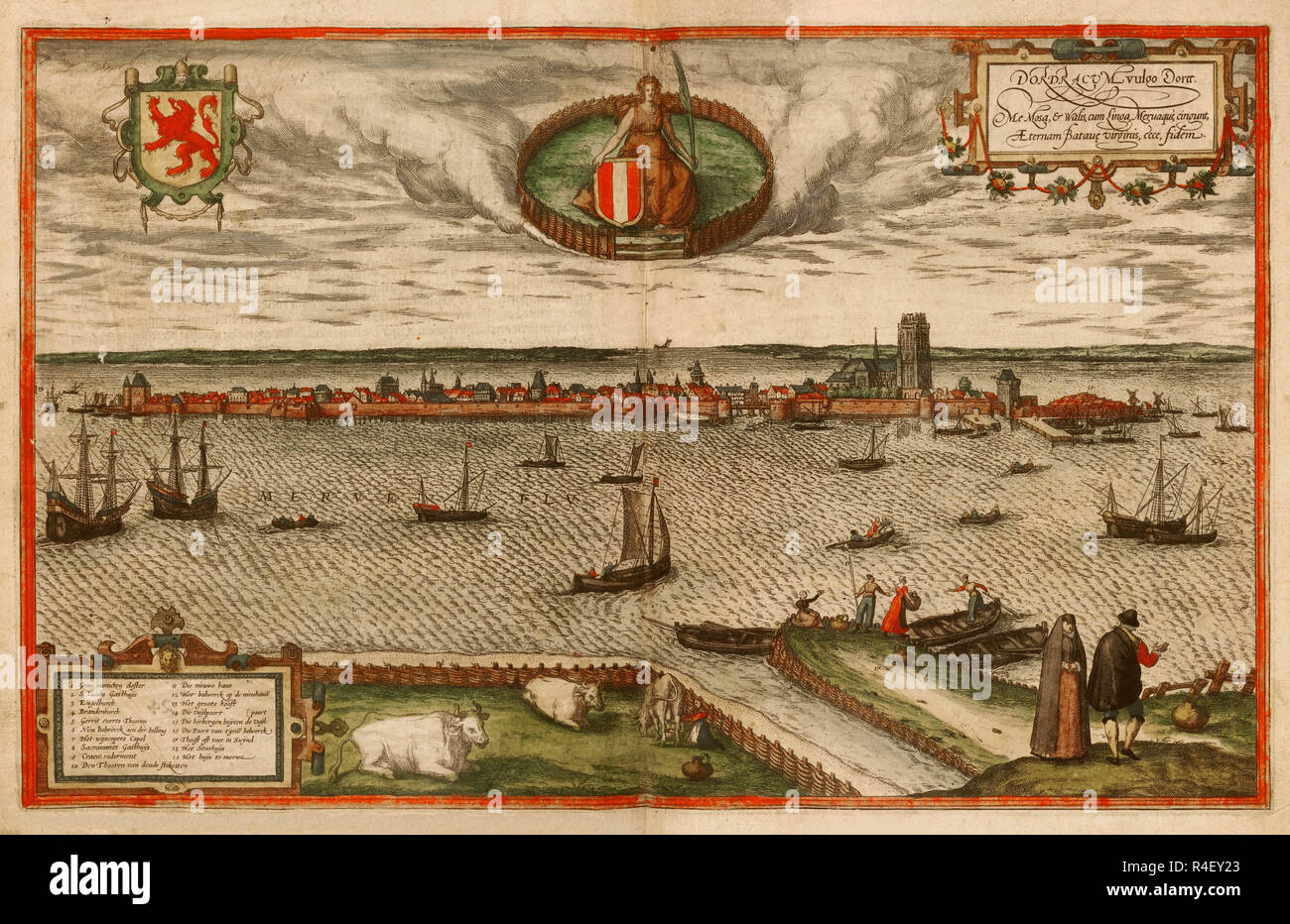 Civitates Orbis Terrarum Dordrecht Holanda Grabado Author