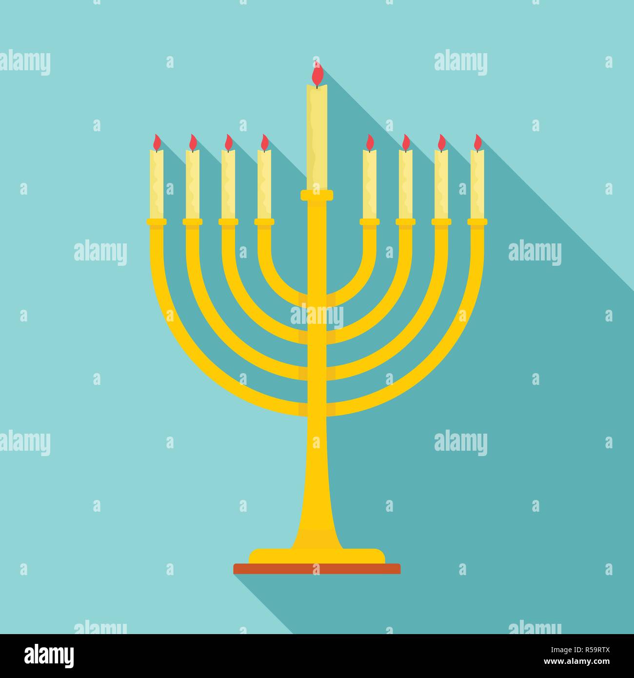 Menorah Icon Flat Illustration Of Menorah Vector Icon For Web Design