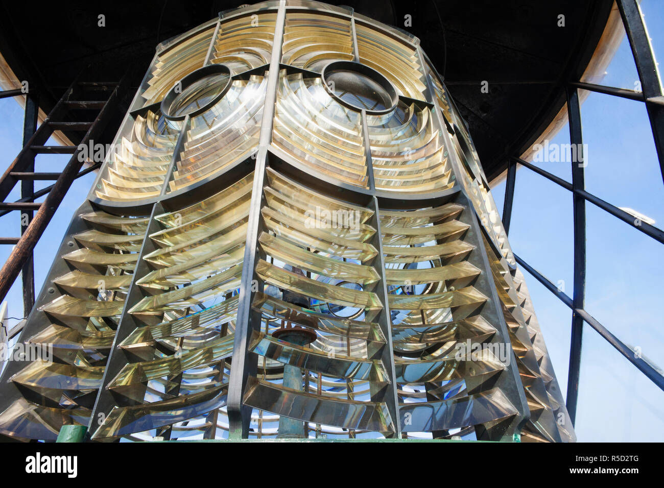 England Kent Dungeness The Old Lighthouse The Lamplight Stock Photo