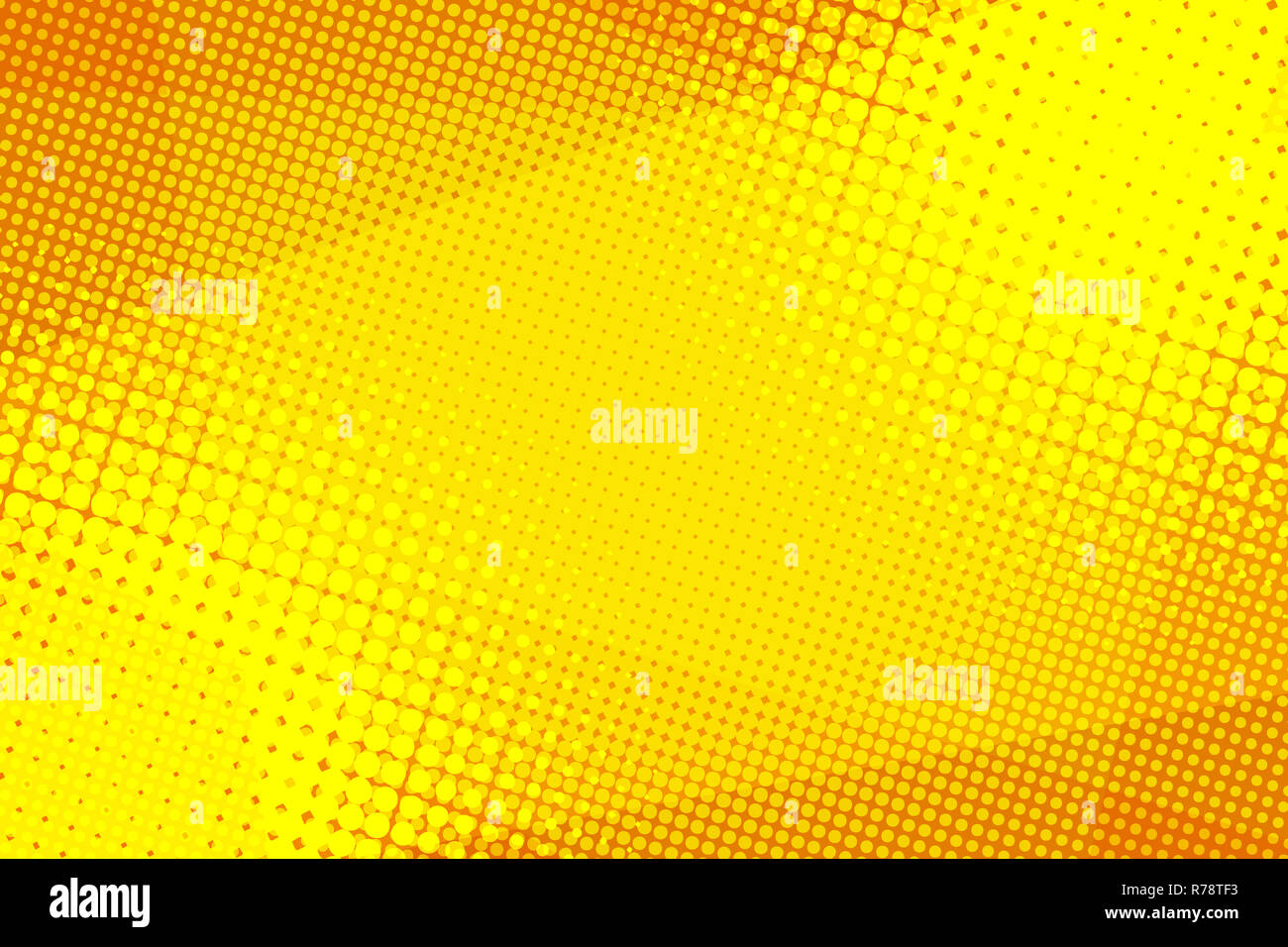 Yellow Halftone Background Stock Photo Alamy