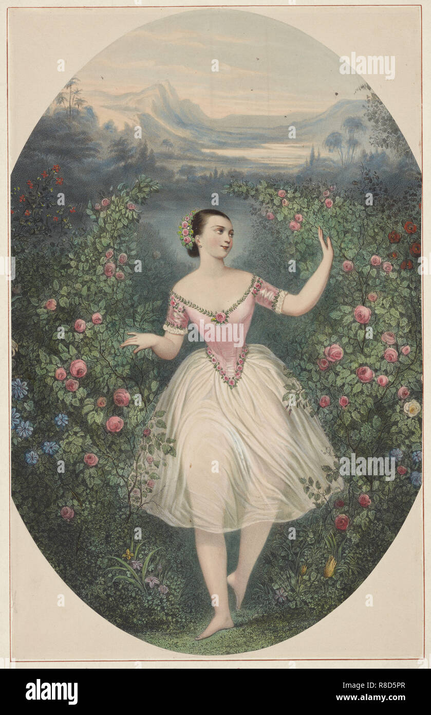 Portrait Of The Ballerina Marie Taglioni In Ballet Th A Ou