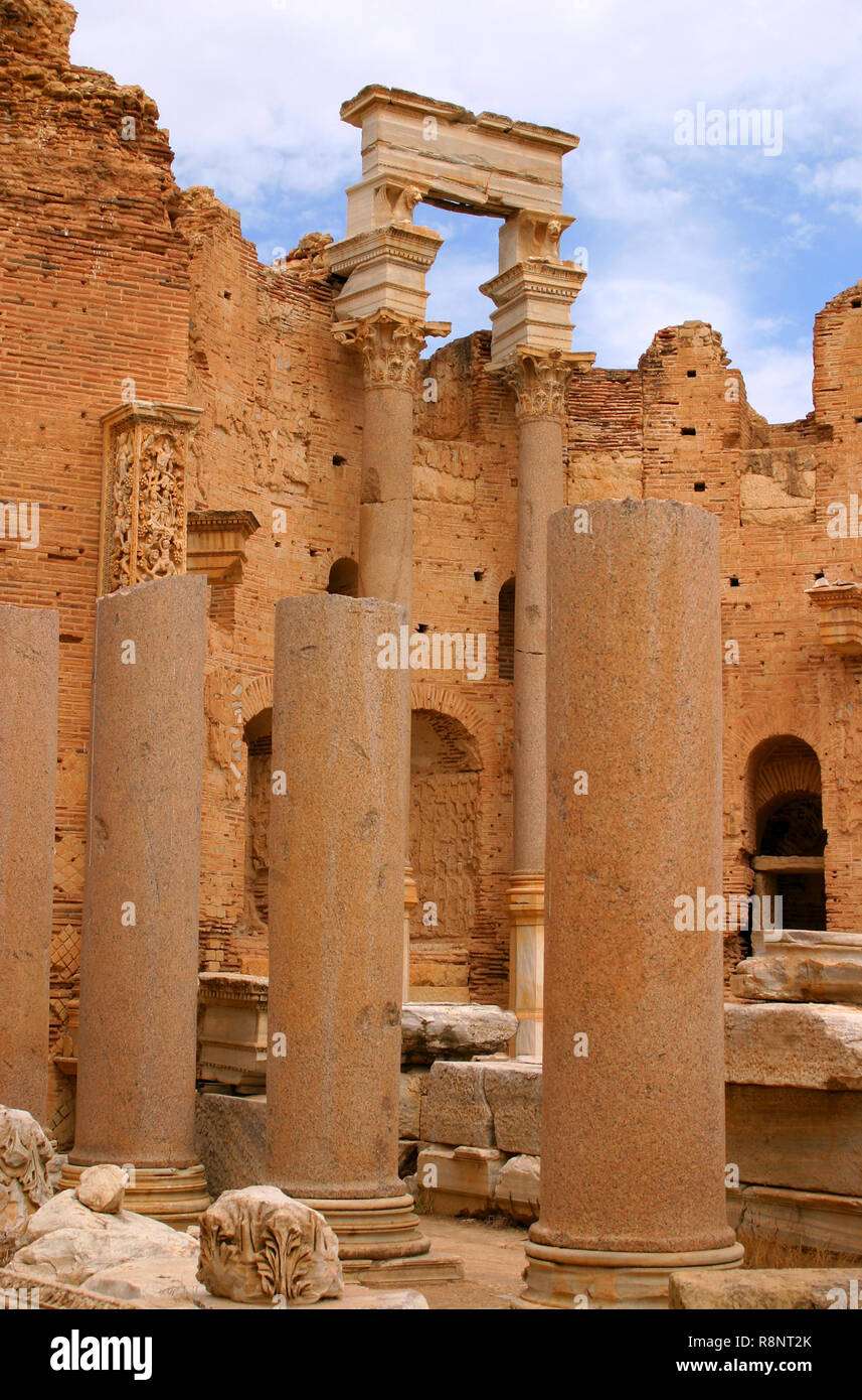 Libya Leptis Magna Archaeological Site Ruins Of The Roman City Unesco