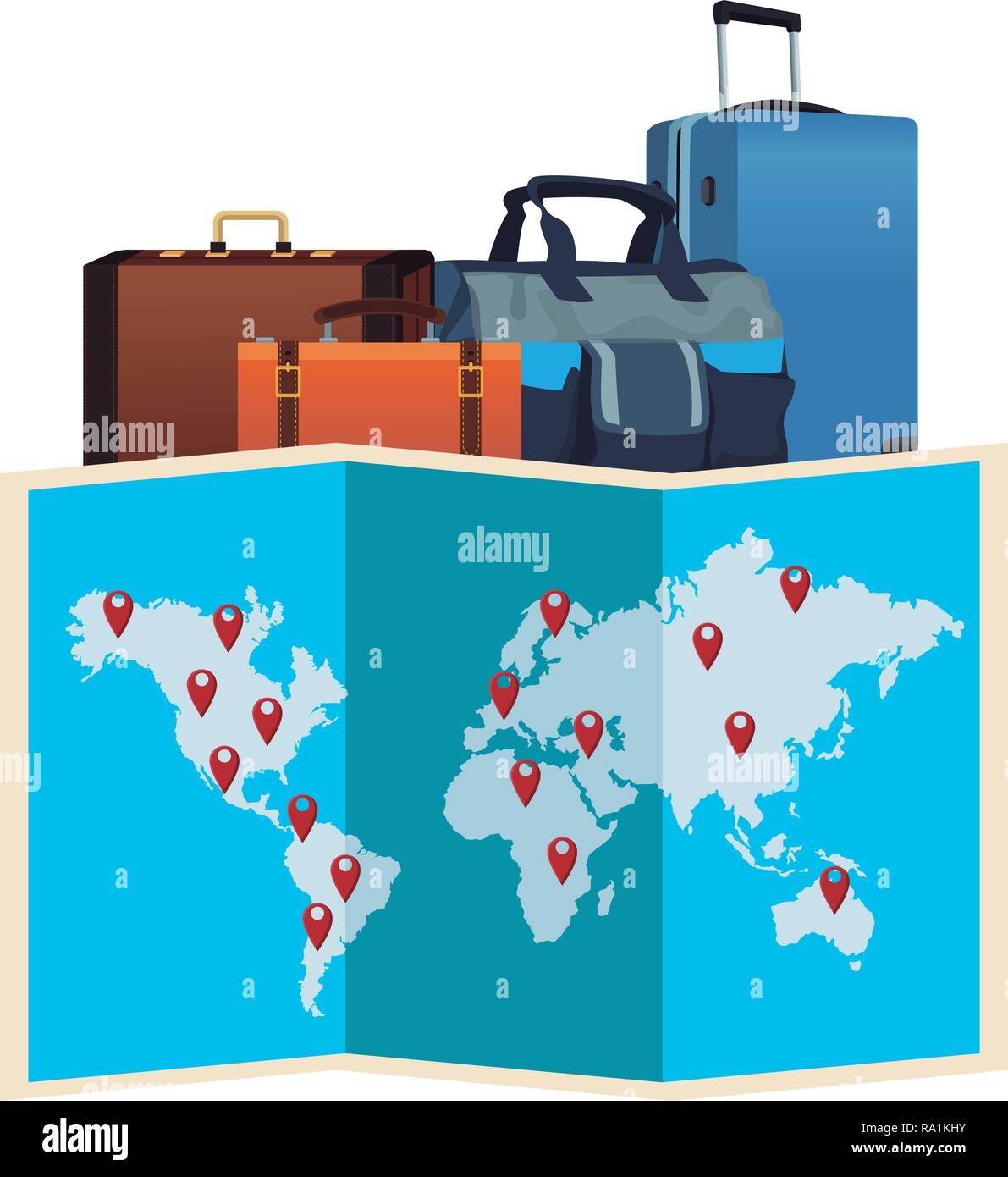 Travel Elements And Item Stock Vector Image Art Alamy