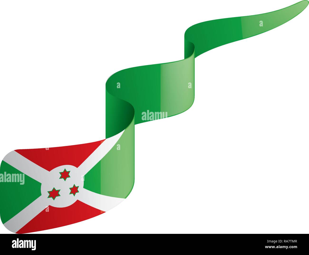 Burundi Flag Vector Illustration On A White Background Stock Vector