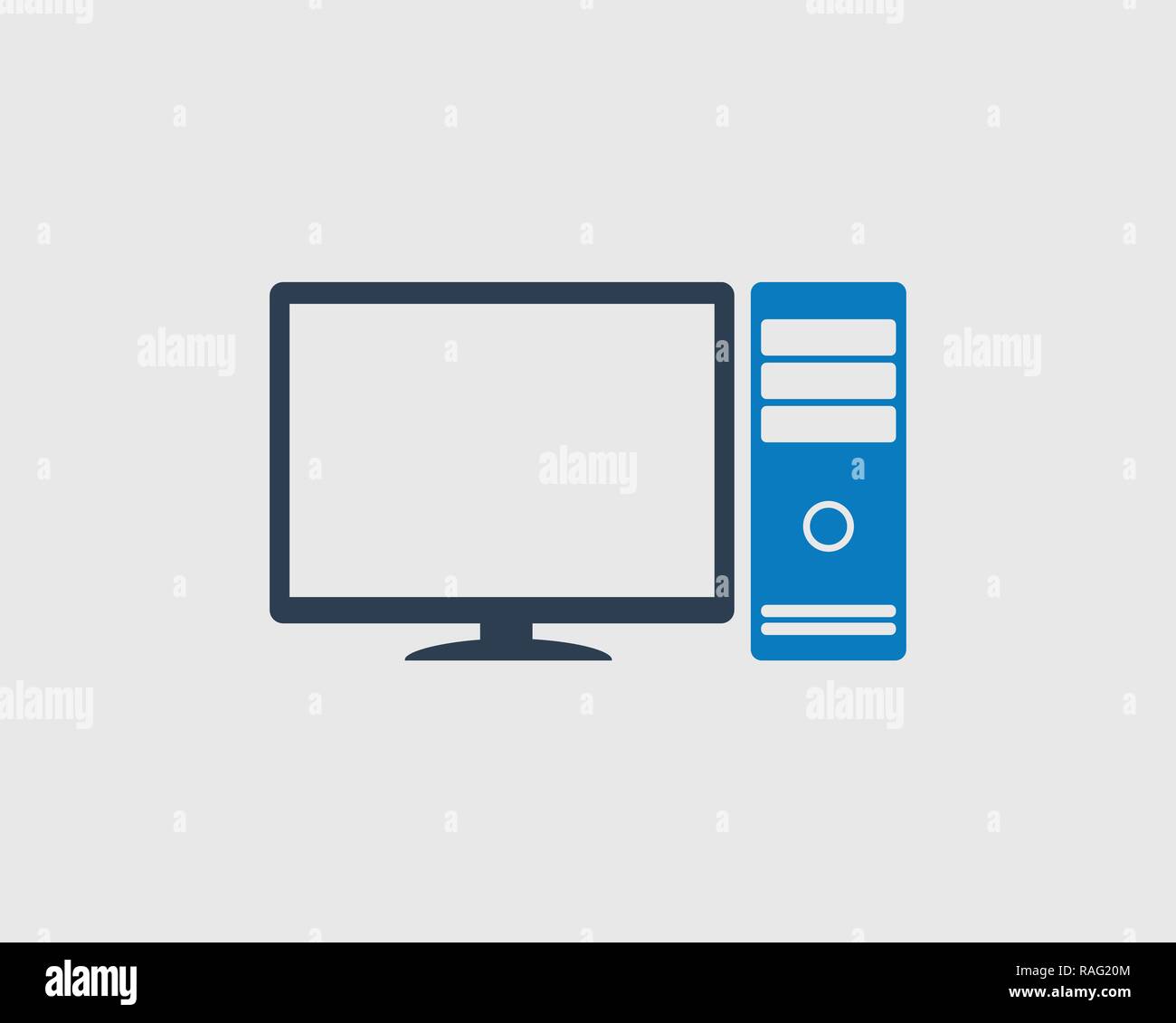 Monitor Mouse Cpu Stock Vector Images Alamy