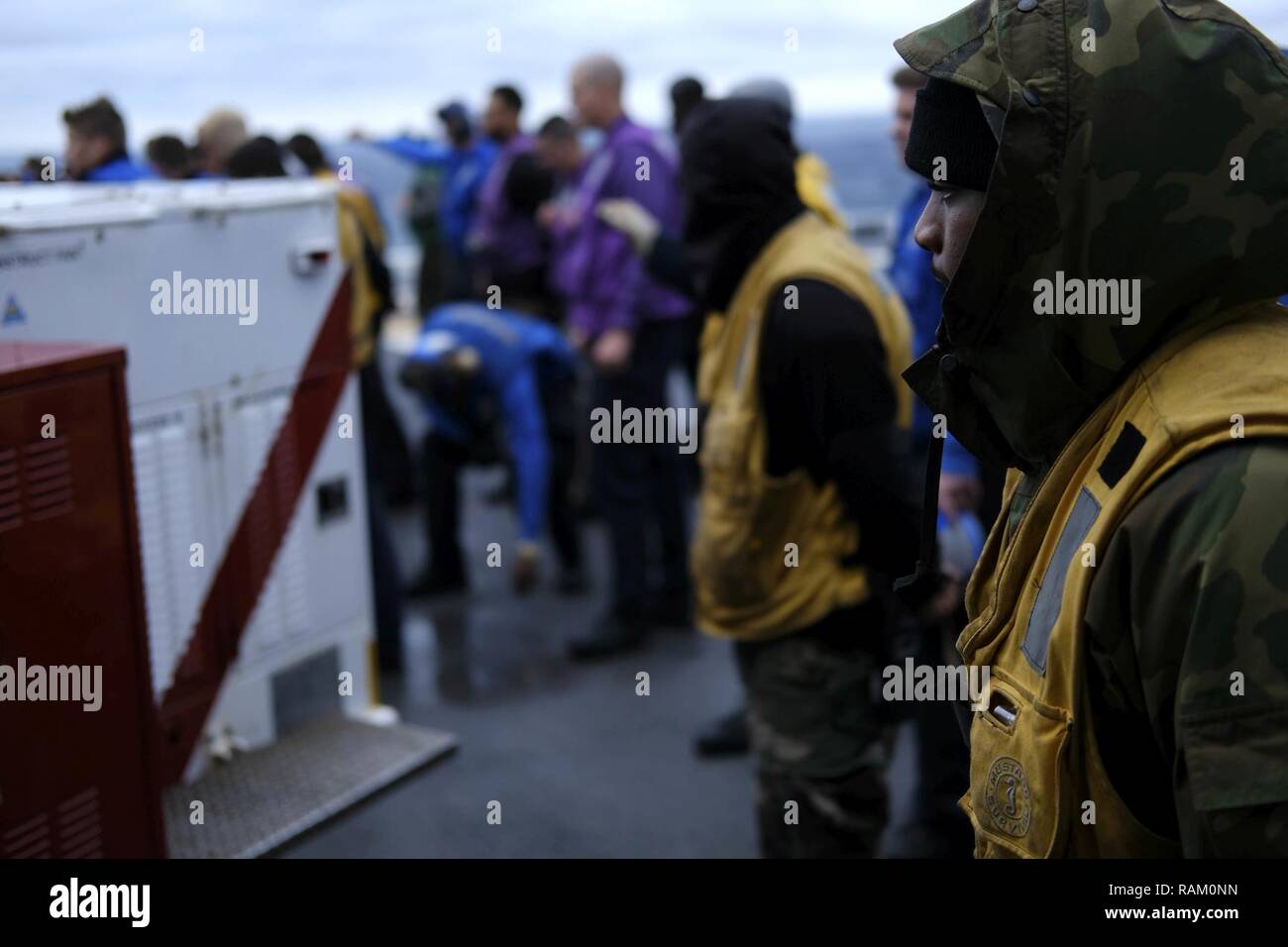 ATLANTIC OCEAN Feb 15 2017 Sailors Conduct A Foreign Object