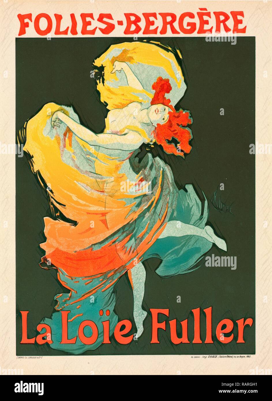 Poster for les Folies Bergère la Loïe Fuller Chéret Jules 1836 1932