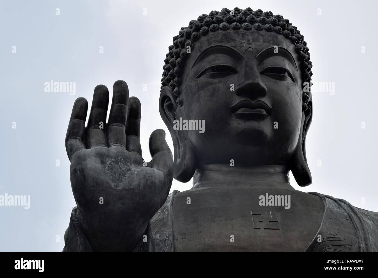 Detail Of Tian Tan Buddha Also Known As Big Buddha The World S