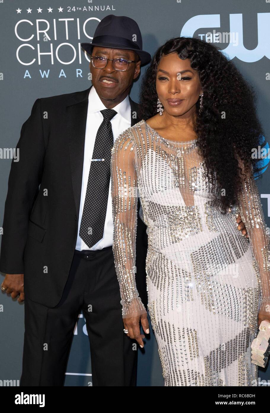 Angela Bassett And Courtney B Vance Attend The Th Annual Critics Choice Awards At Barker