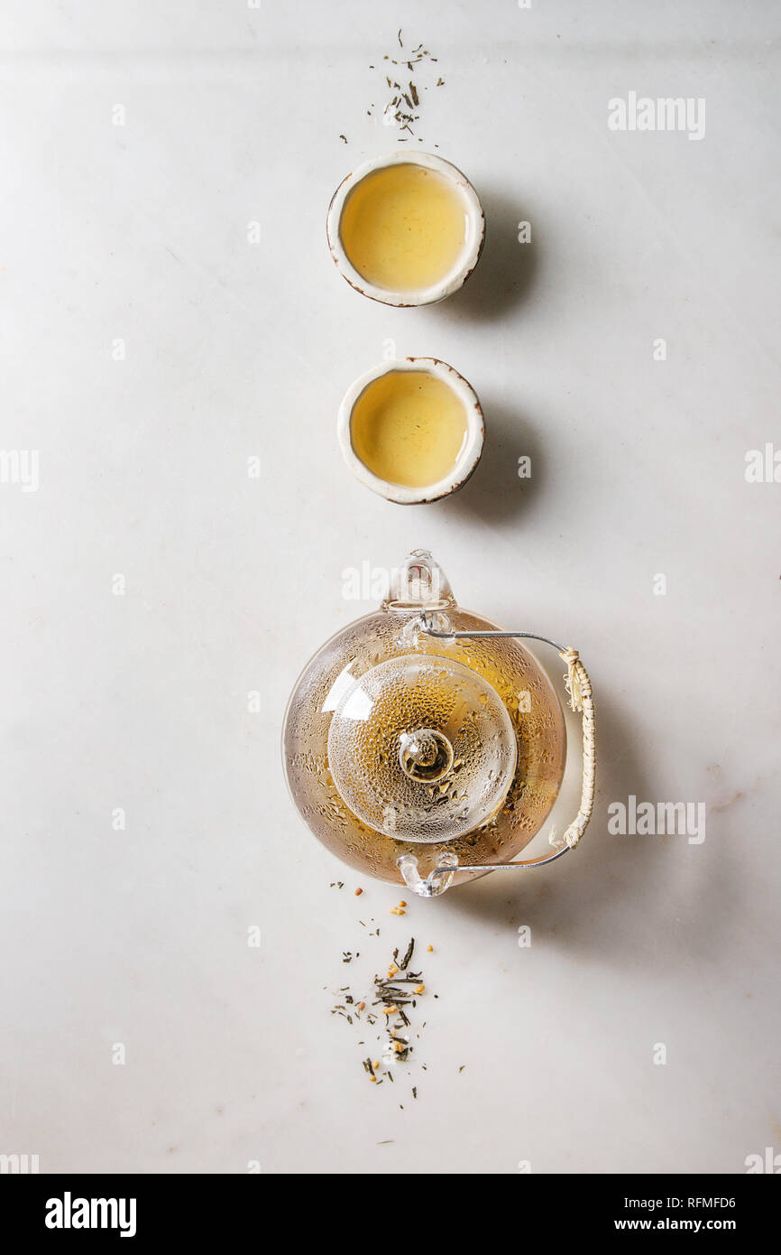 Hot Green Tea Stock Photo Alamy