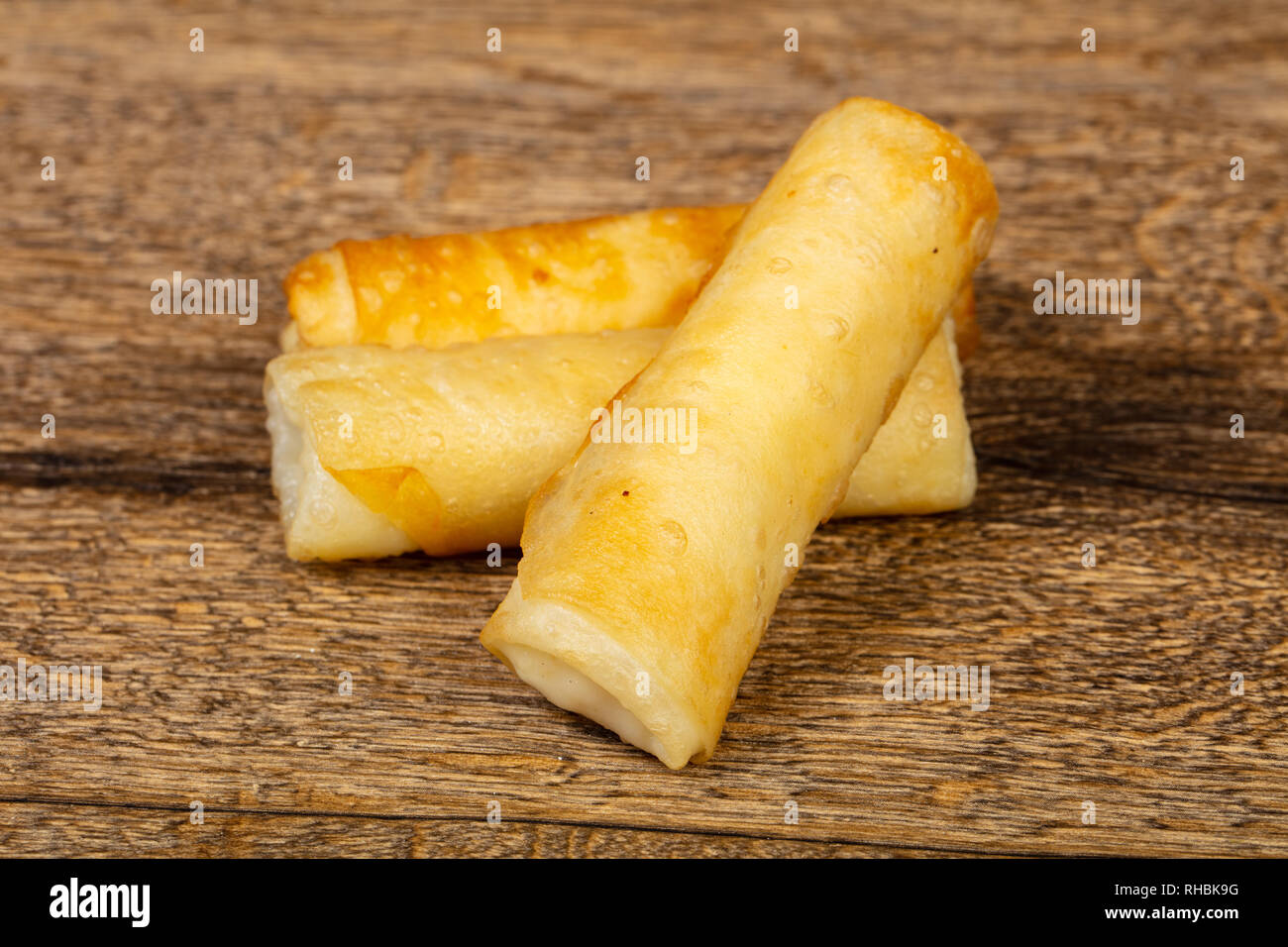 Roasted Hot Stuffed Spring Roll Stock Photo Alamy